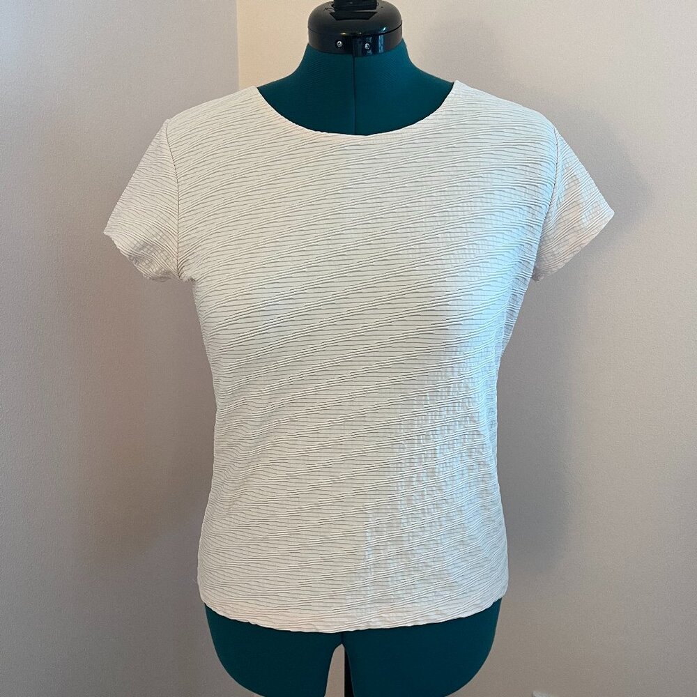 Talbots Textured Shortsleeve Knit Tee